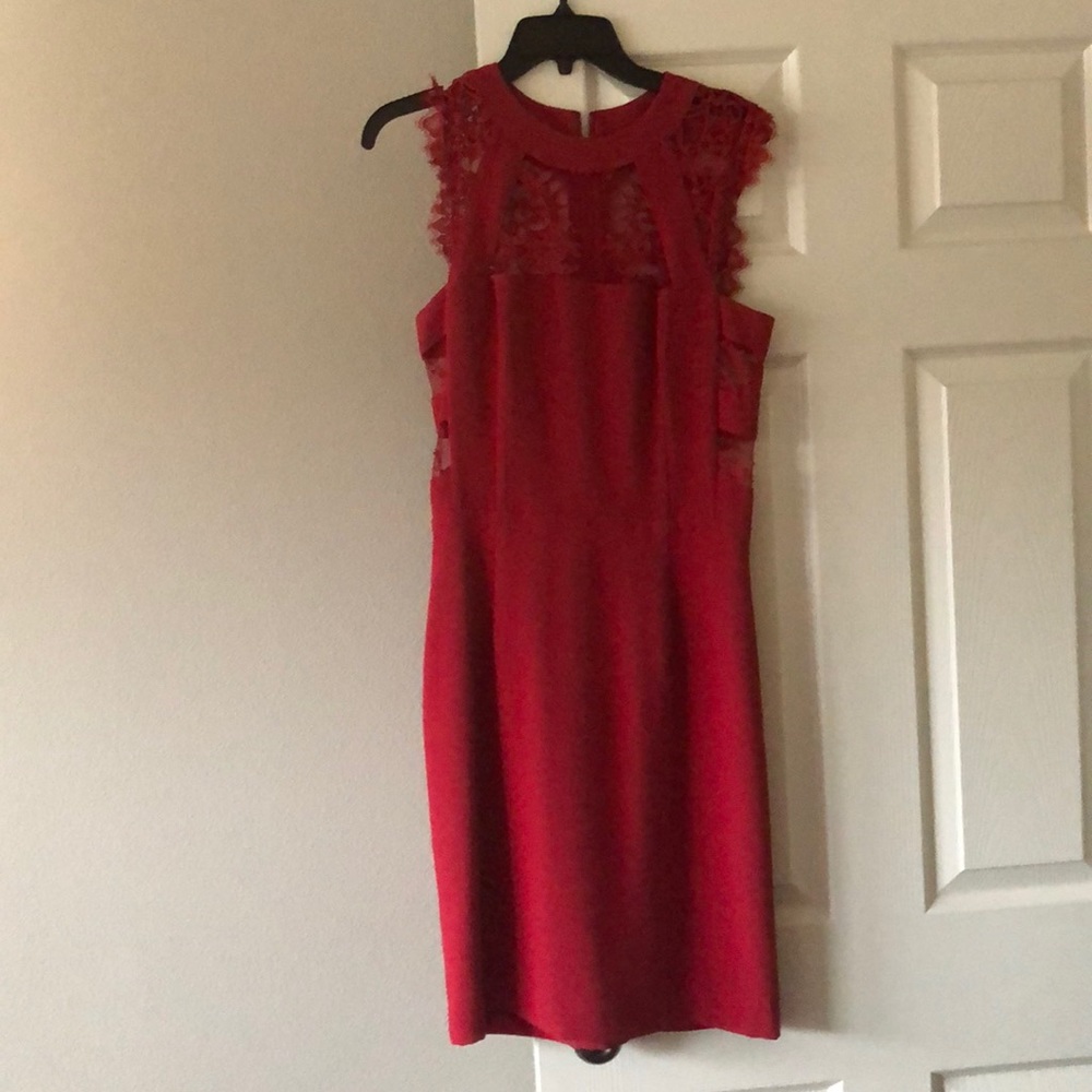 Kooples red dress- fits like a glove, medium